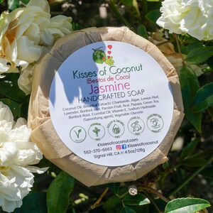 Jasmine Soap - Handcrafted Soap, Vegan Soap, with 100% Pure Essential Oil