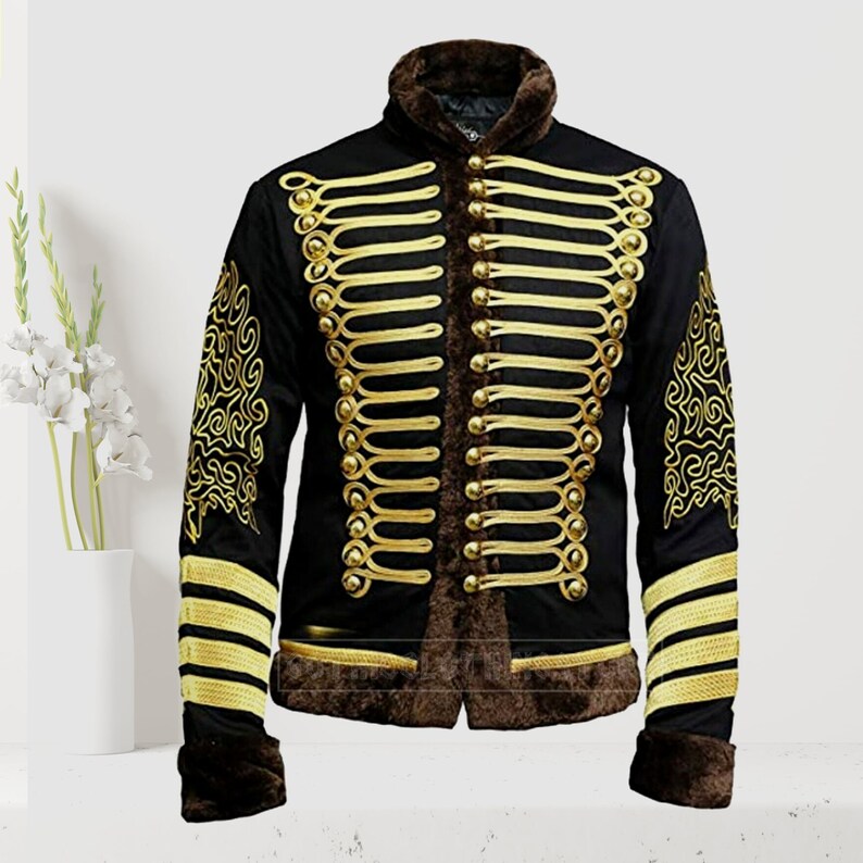 New Napoleonic Hussar Jacket Military Uniform Tunic Pelisse Etsy UK