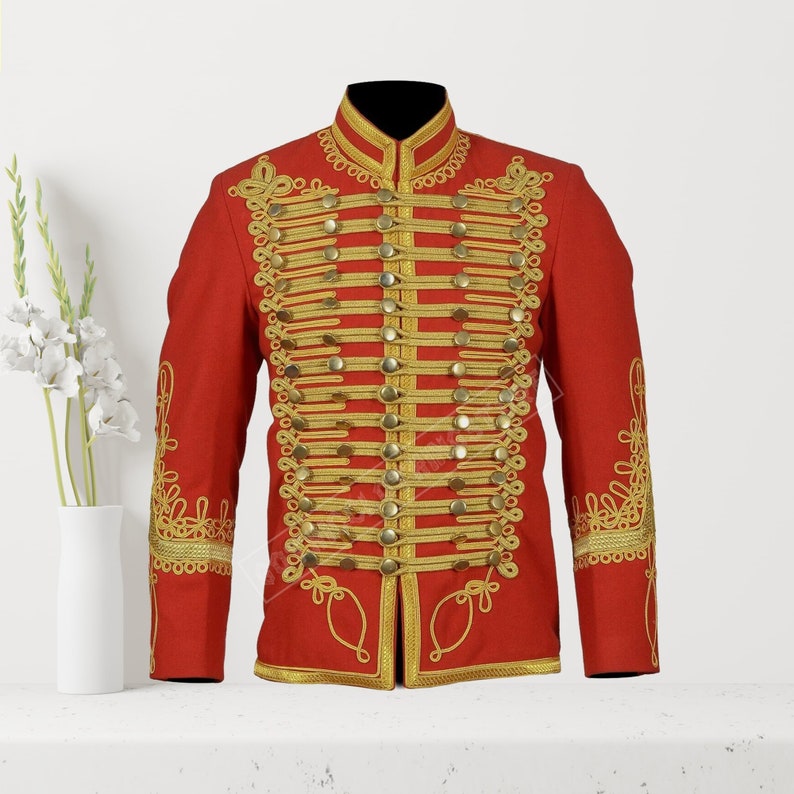 Napoleonic Hussar Jacket Uniform Military Style Tunic Pelisse Etsy