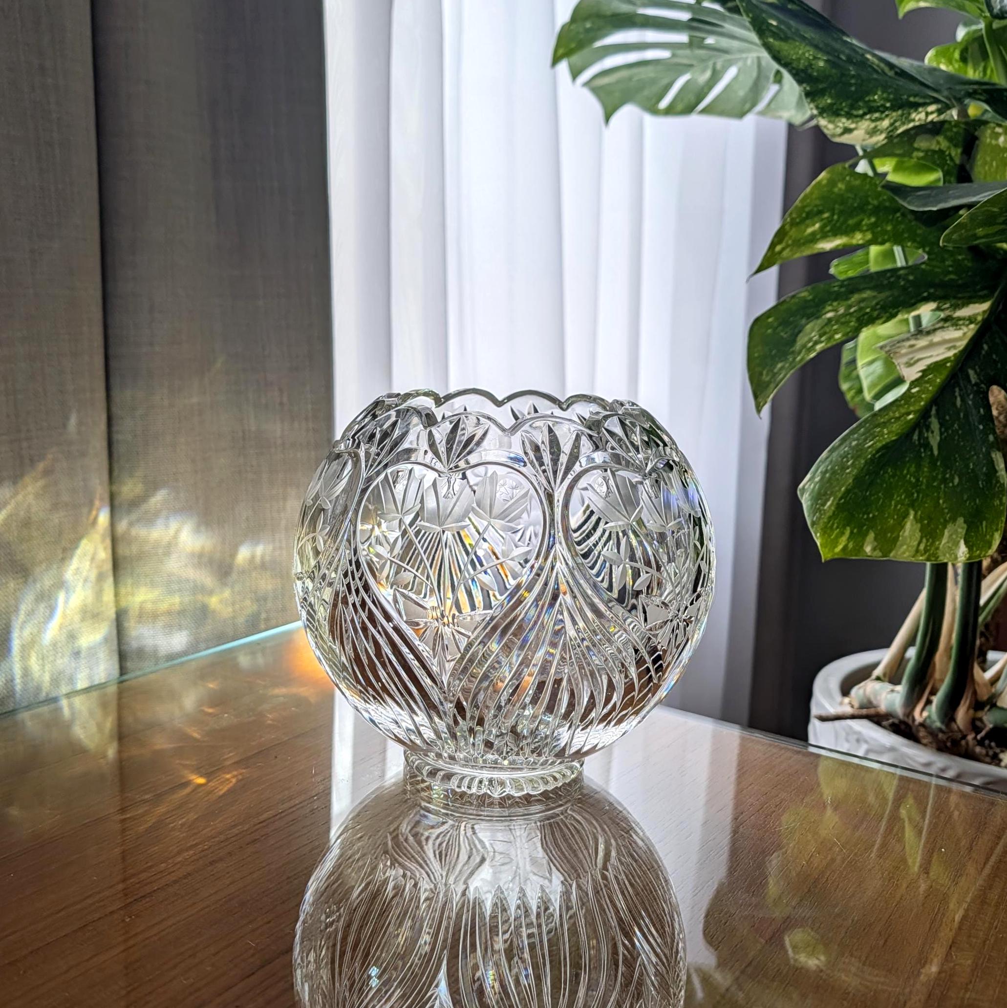 Crystal,rose Bowl - Etsy
