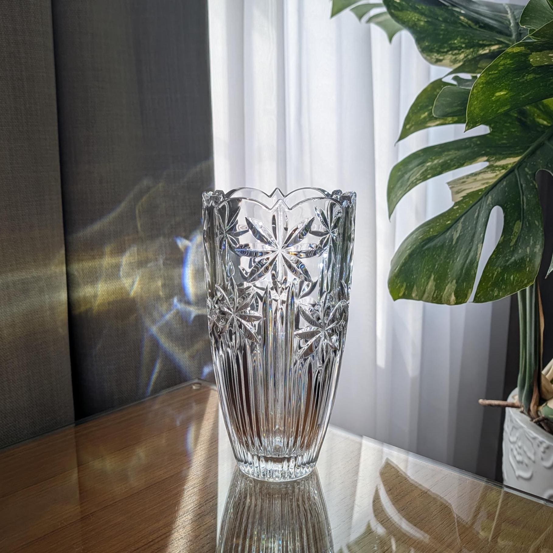 Mikasa Crystal Vase - Etsy