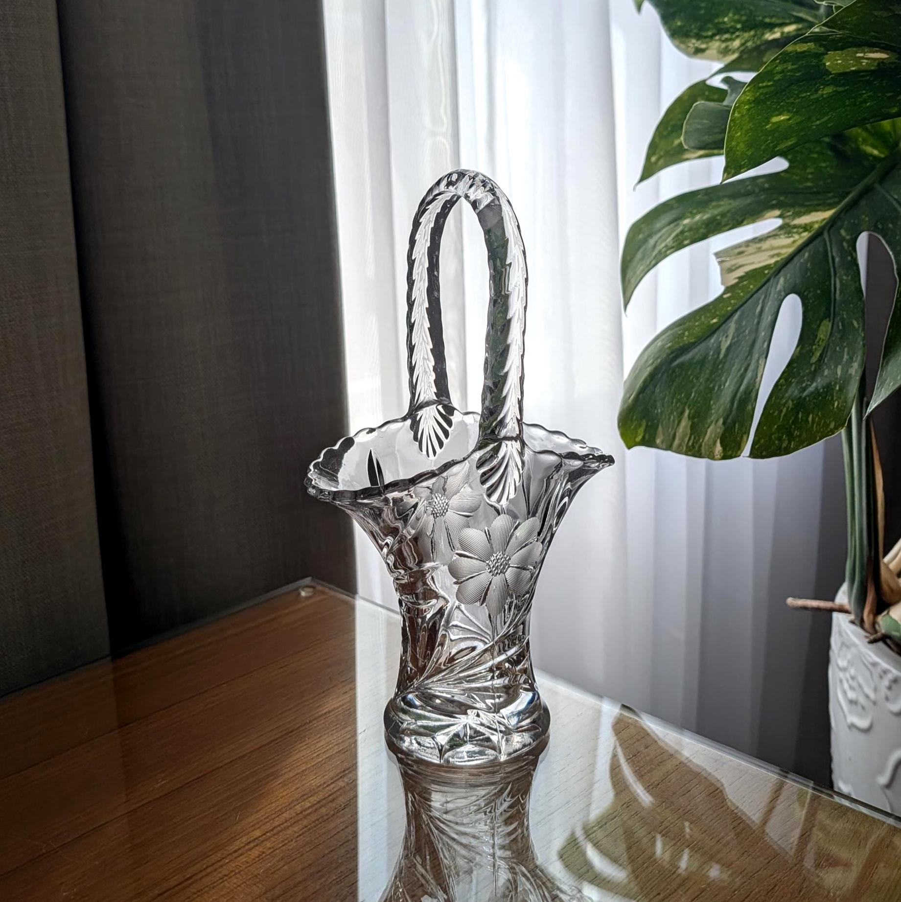 アンティークグラス花瓶　 米国 ダンカンミラー社　 ホブネイル Duncan Miller Glass - Etsy