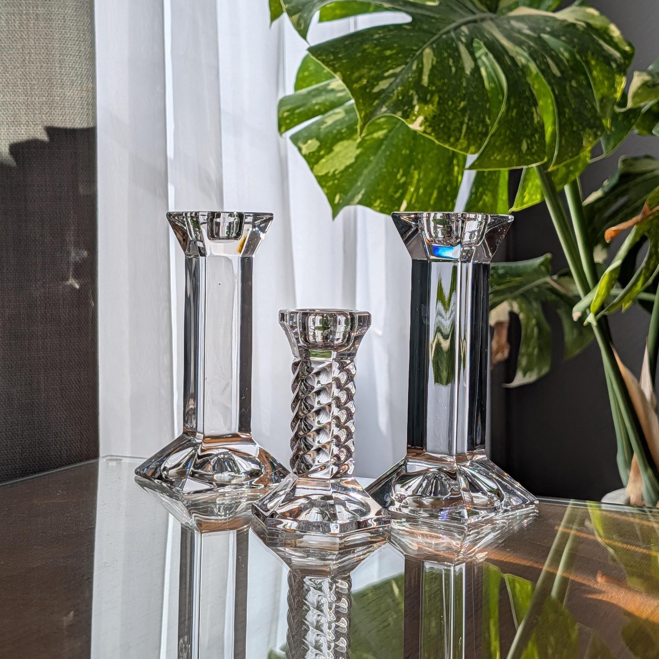 Villeroy and Boch Crystal Candlesticks - Etsy