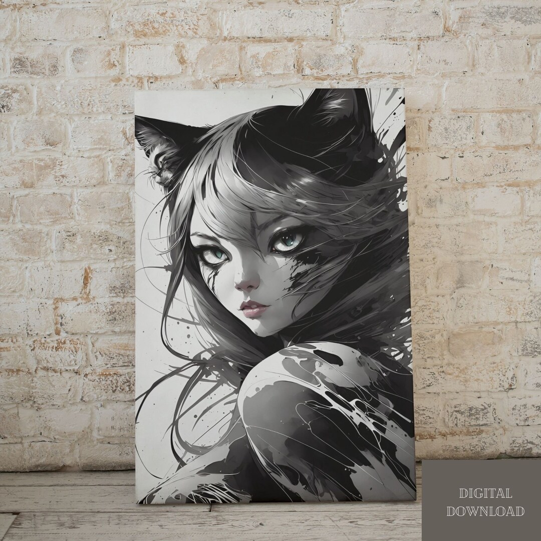 Digital Prints Wall Hangings for Anime Fans and Lovers of Etsy