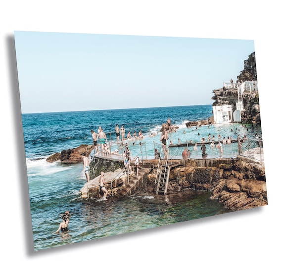 Bronte Baths Print: Coastal Ocean Pool Photography, Sydney Australia - Large Print/Canvas/Acrylic/Metal