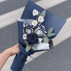 Häkelblumen|Maiglöckchen gehäkelt|Vatertags Geschenk|Häkelblumenstrauß|Fertige Rose|Hochzeitsblume|Geschenk Freundin|Blumen