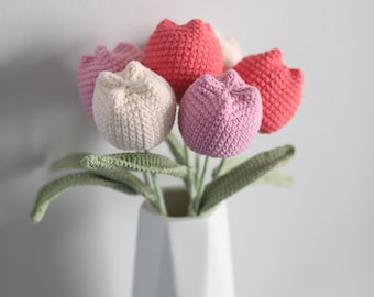 Crochet Flowers, Mother's Day Gift, Birthday Gift, Crochet Flowers Bouquet Handmade, mother love forever mom gift