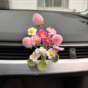 Handmade Car Air Vent Clip, Flower Air Vent Clips, Cute Car Accessory Interior for Women, Boho Car Accessories, Car Decor