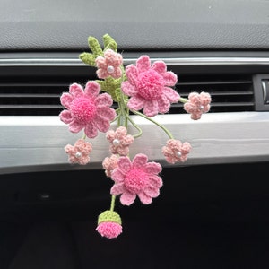 Handmade Car Air Vent Clip, Flower Air Vent Clips, Cute Car Accessory Interior for Women, Boho Car Accessories, Car Decor, Birthday Gift
