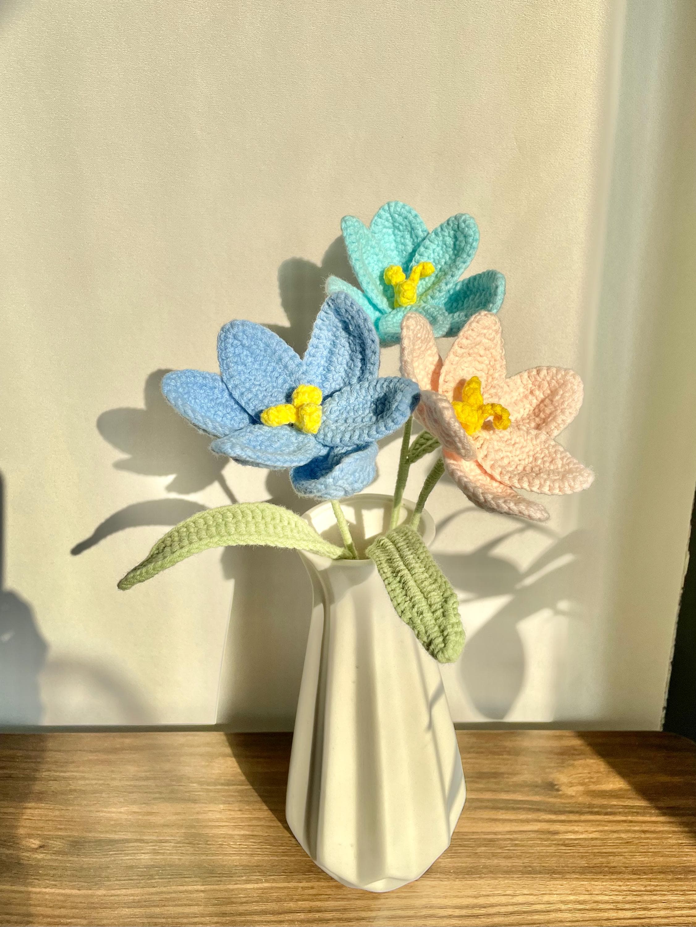 Bouquet di tulipani all'uncinetto, fiori fatti a mano