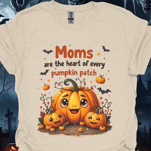 Pumpkin Patch Heart - Unisex Soft style tee, Perfect Mom Gift for Fall & Halloween Apparel.