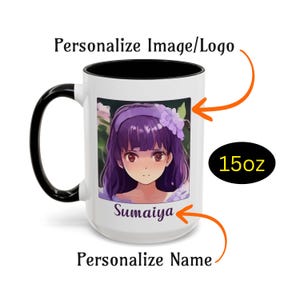 Personalized Coffee Mug: Custom Image & Name, Gift for Coffee Lover