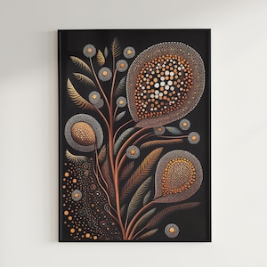 Australian Style Art Print, Digital Download, Traditional Australian Wall Art, Contemporary Art, Modern Art, Abstract Art