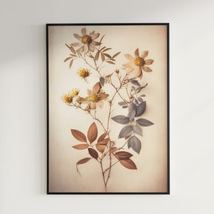 Botanischer Druck, botanischer Kunstdruck, botanisches Poster, digitaler Download, botanischer Kunstdruck, Pflanzendruck, Blumen