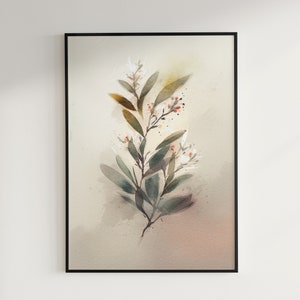 Botanischer Druck, botanischer Kunstdruck, botanisches Poster, digitaler Download, botanischer Kunstdruck, Pflanzendruck, Blumen