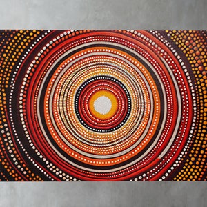 Australian Style Art Print, Digital Download, Traditional Australian Wall Art, Contemporary Art, Modern Art, Abstract Art