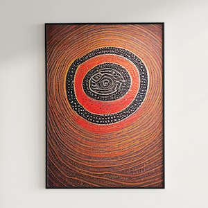 Australian Style Art Print, Digital Download, Traditional Australian Wall Art, Contemporary Art, Modern Art, Abstract Art