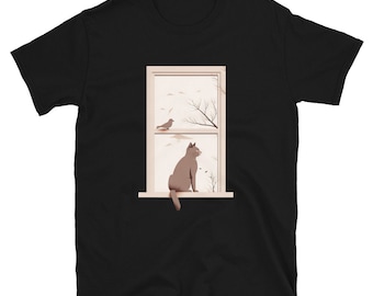 Cat Lover Tee / Simply Feline T-Shirt / Art Tee / Cat Tshirt uomo / Cat Tshirt Women / Cat Tee Shirts / Unisex T-Shirt Active