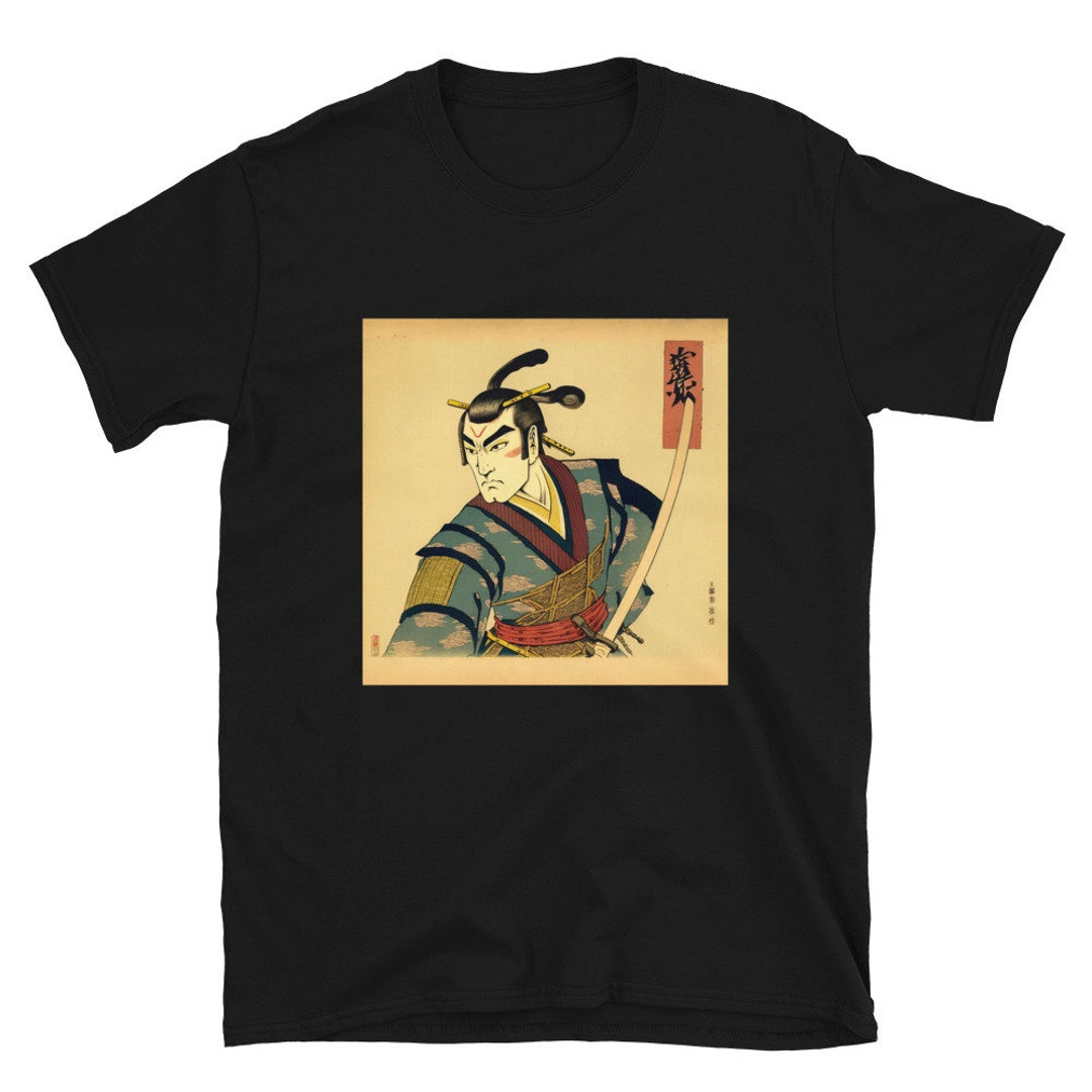 Ukiyoe Samurai Shirt Japanese Ukiyoe T Shirt Woodblock Art Shirt