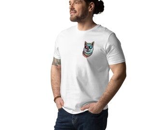 Shiba Inu Shades: occhiali da sole alla moda per la tua maglietta! T-shirt in cotone biologico al 100%, maglietta gotica per cani Shiba, camicia per gli amanti dei cani, regalo per gli amanti dei cani