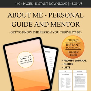 Self-Development Printable | Fill In Self-Growth | Reflection Guide | Wellness Planner Goal Digital Download | Affirmations Bonus
