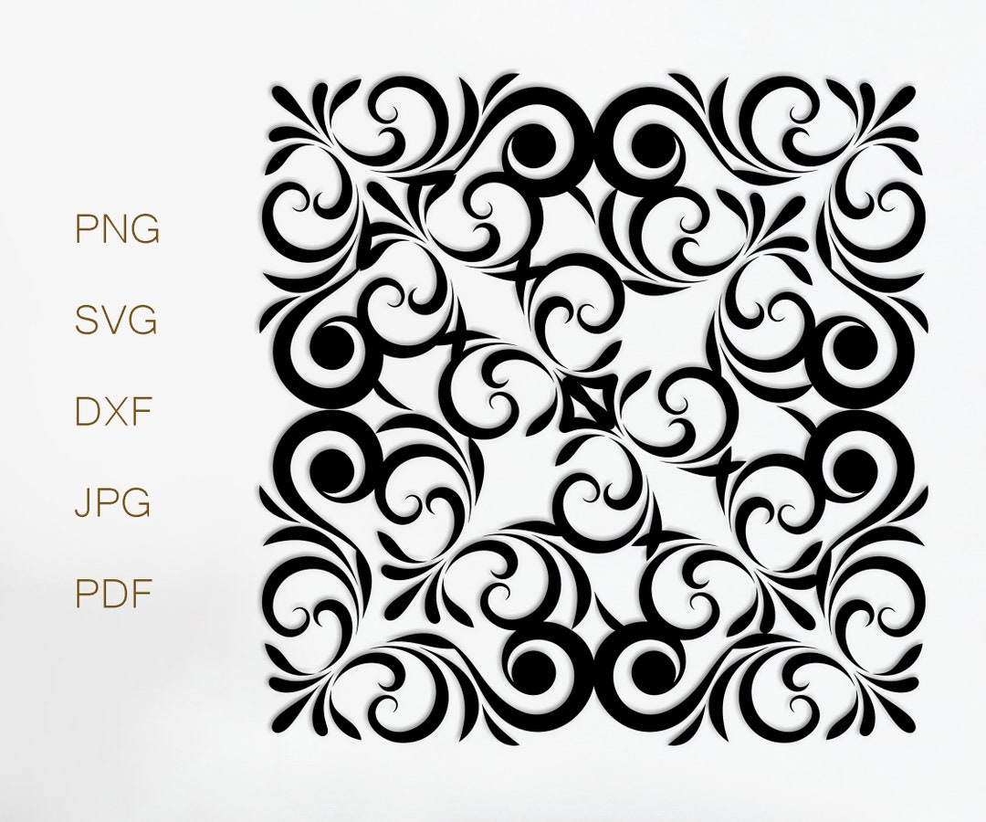 Svg Cut File Pattern Cricut Floral Seamless Pattern SVG Cut File for Silhouette - Etsy