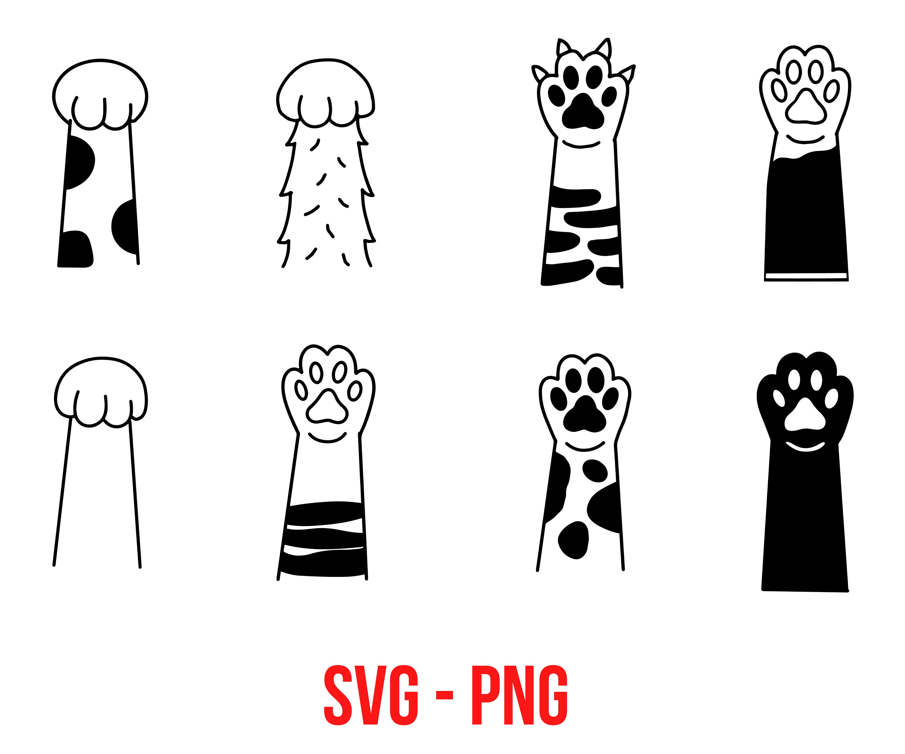 Cat Paw SVG Rock Paper Scissors Svg Cute Cat Svg Cat Paws Etsy Australia