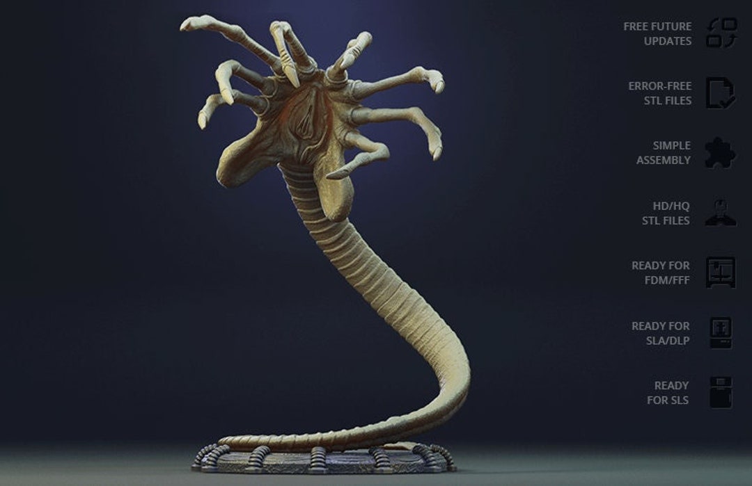 Facehugger ''alien'' 3D STL File Facehugger Etsy