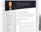 Resume TEMPLATE Professional Modern For Microsoft Word Professional CV Download Save to PDF Format