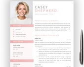 Professional MODERN Clean CV TEMPLATE For Microsoft Word Modern Resume Download Editable With Photo