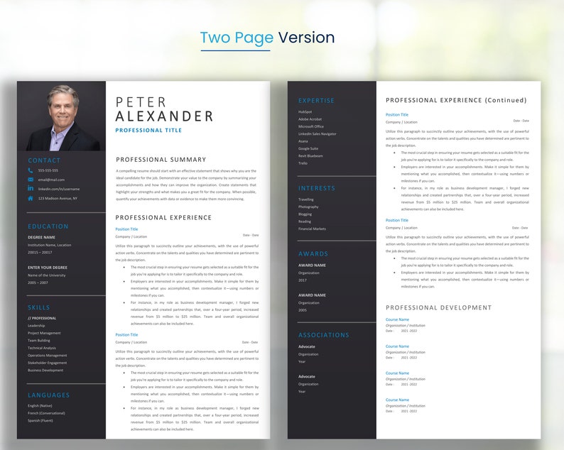 Executive Resume Template Professional - Il 794xN.4774903840 Qwev 