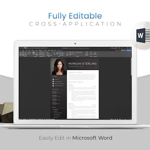 Modern Professional Executive CV TEMPLATE For Microsoft Word Modern Resume Download Editable Digital Document image 6