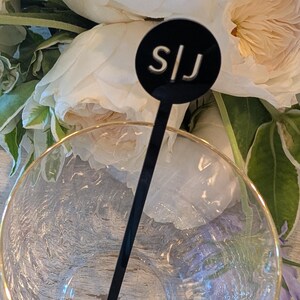 Custom Acrylic Drink Stirrers – Wedding Cocktail Stirrers, Personalized Laser Cut Swizzle Sticks for Parties, Events & Showers