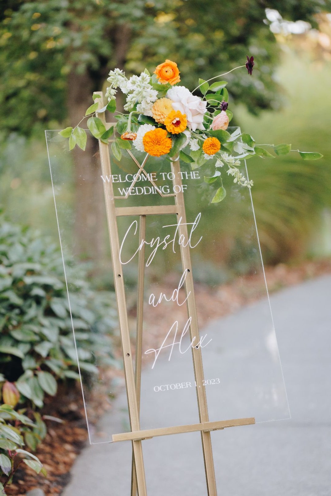 Welcome Wedding Sign 20x28 Clear Acrylic - Etsy