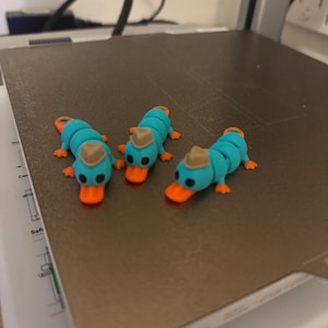 Flexi Perry The Platypus Brelok 3D Wydruk Cyfrowy Plik AMS Gotowy 3MF STL