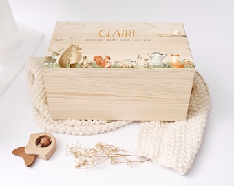 Baby memory box personalized, baby 1st birth gift, baby memory box with name, baby baptism gift