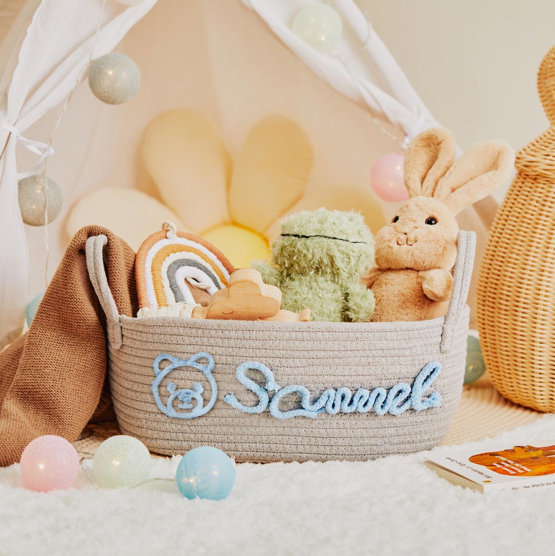 Customized Cute Baby Gift Basket, Gift Basket for Baby Shower, Cute