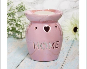 Pink pearlescent wax burners