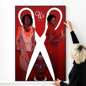 Us Minimal Artwork Movie Poster High Quality Photo Print Wall Art Canvas Cloth