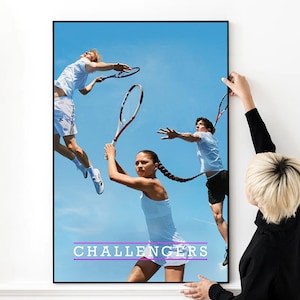 Challengers Movie Poster Hochwertiger Druck Foto Wand Kunst Leinwand Tuch Multi size