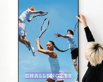 „Challengers“-Filmposter, hochwertiger Druck, Foto-Wandkunst, Leinwandstoff, verschiedene Größen
