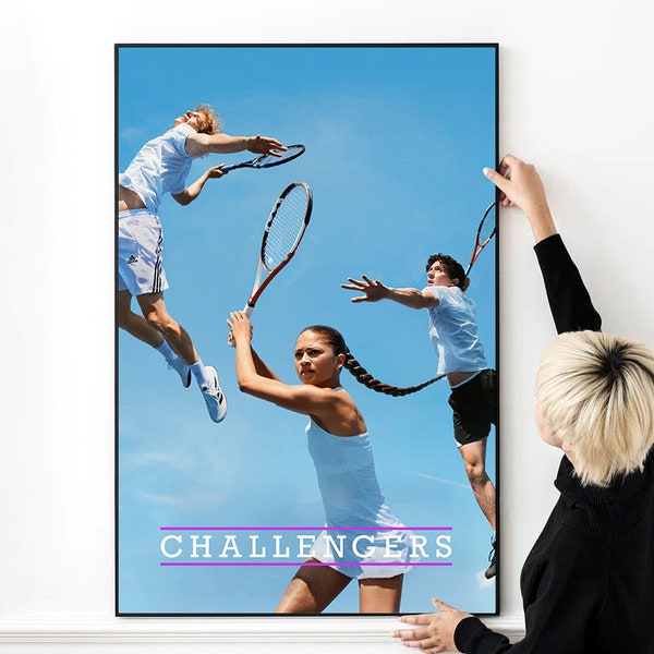 „Challengers“-Filmposter, hochwertiger Druck, Foto-Wandkunst, Leinwandstoff, verschiedene Größen