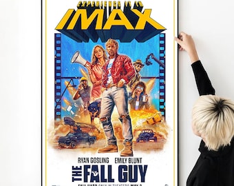 The Fall Guy (2024) Movie Poster High Quality Print Photo Wall Art Canvas Cloth Poster