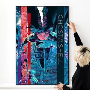 Ghost in the Shell Movie Poster Hochwertiger Druck Foto Wand Kunst Leinwand Tuch Multi size