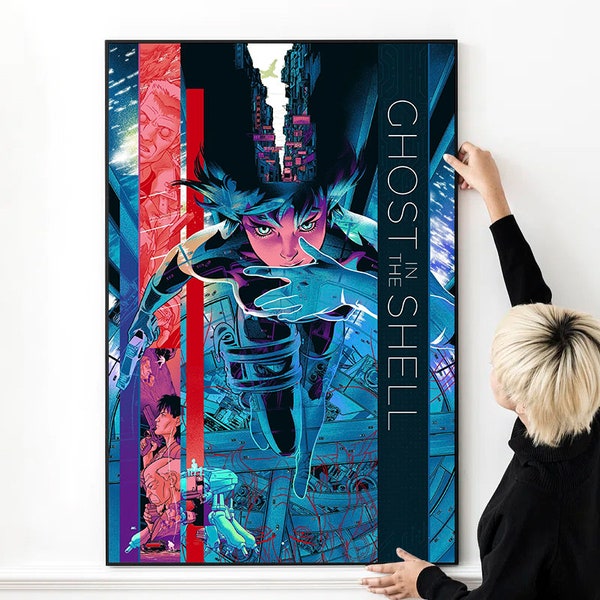 Affiche de film Ghost in the Shell, impression de haute qualité, Photo murale, toile d'art, tissu multi-taille