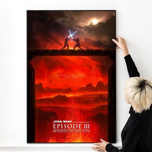2005 Star Wars Episode III Revenge Of The Sith Movie Poster High Quality Print Photo Wall Art Canvas Cloth Multi size