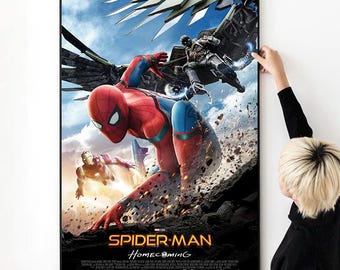 Spider-Man: Homecoming Movie Poster High Quality Print Photo Wall Art Canvas Cloth Poster Multi size