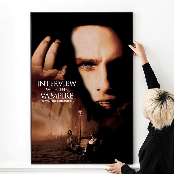 Interview with the Vampire Movie Poster High Quality Print Photo Wall Art Canvas Cloth Multi size