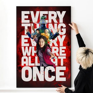 Everything Everywhere All at Once Movie Poster High Quality Print Photo Wall Art Vintage Movie Canvas Cloth Poster