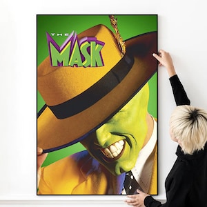 The Mask Jim Carrey Movie Poster High Quality Photo Print Wall Art Canvas Cloth Mult Szie